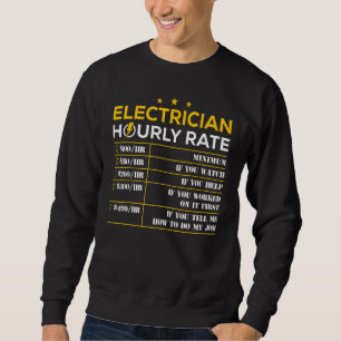 Sudadera Tarifa por hora de los electrodos
