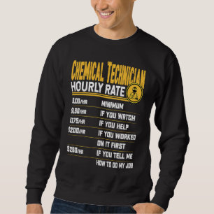 Sudadera Tarifa por hora de técnico químico Técnico de lab