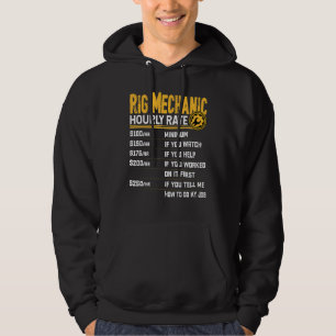 Sudadera Tarifa por hora del mecánico de taladro Mecánico