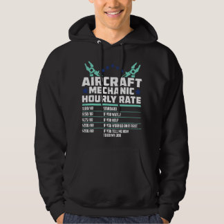 Sudadera Tarifa por hora del técnico de aeronaves - Avión