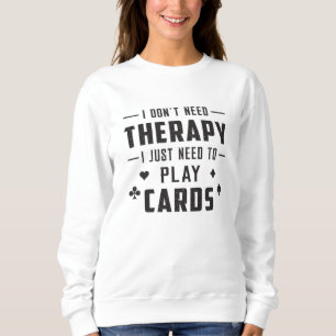 Sudadera Tarjeta Ace Jugando Cartas de Día Jugador Juego de