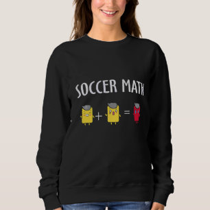 Sudadera Tarjeta Amarilla De Matemáticas De Fútbol Y Tarjet