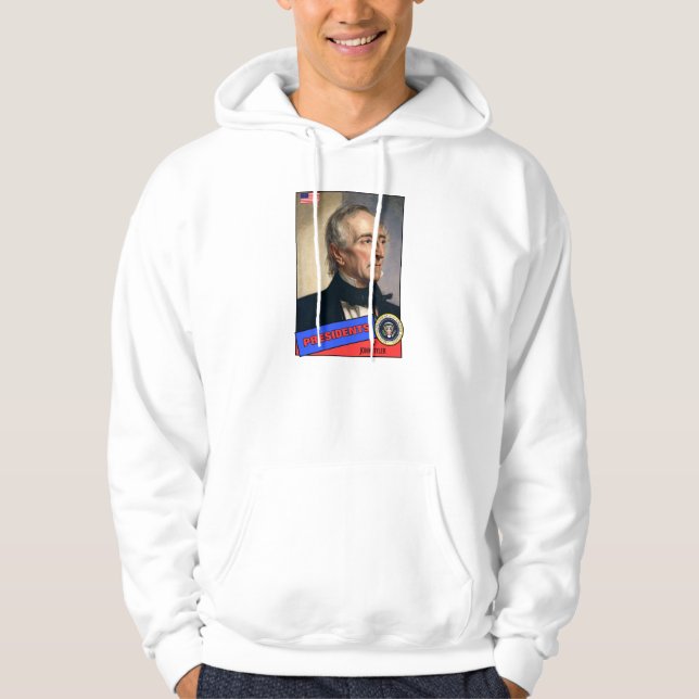 Sudadera Tarjeta de béisbol de John Tyler (Anverso)