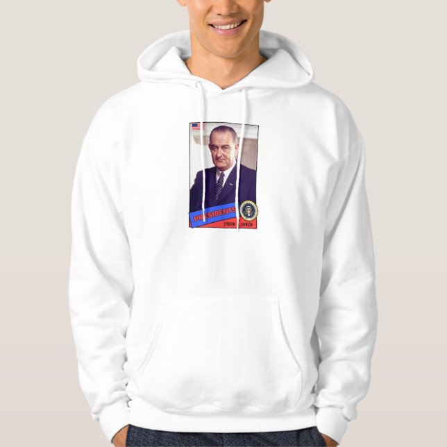 Sudadera Tarjeta de béisbol de Lyndon B. Johnson (Anverso)