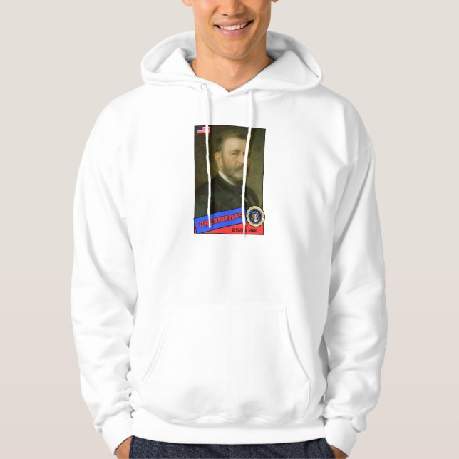 Sudadera Tarjeta de béisbol de Ulysses S. Grant (Anverso)