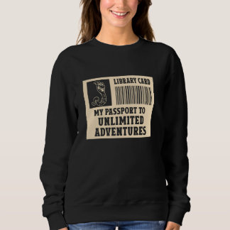 Sudadera Tarjeta De Biblioteca Mi Pasaporte A Las Aventuras