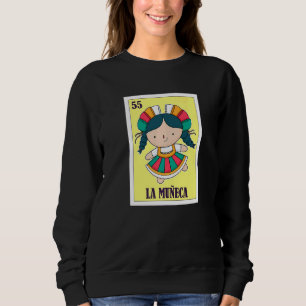 Sudadera Tarjeta de bingo mexicano La Muñeca Mexicana Lotte