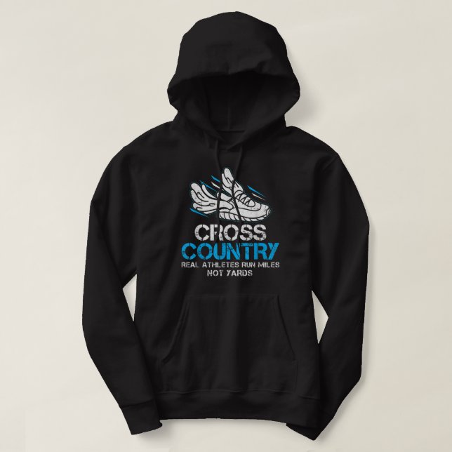 Sudadera Tarjeta de jogging de millas para los atletas real (Diseño del anverso)