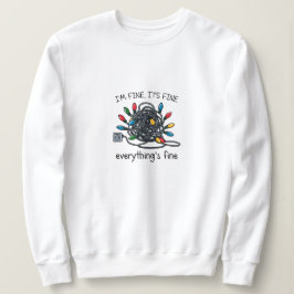 Sudadera Tarjeta de Luces de Navidad Enredadas