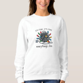 Sudadera Tarjeta de Luces de Navidad Enredadas