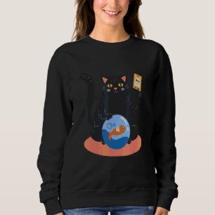 Sudadera Tarjeta de Muerte de Pez Asesino Gatito Gordo