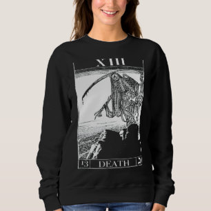 Sudadera Tarjeta de muerte Tarot Skeleton Skull Horror Bone