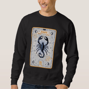 Sudadera Tarjeta de símbolo zodiaco Scorpio Horoscope Tarot