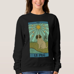 Sudadera Tarjeta de Tarot de Perro Pug Propietarios de Masc