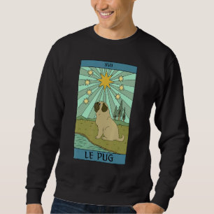 Sudadera Tarjeta de Tarot de Perro Pug Propietarios de Masc