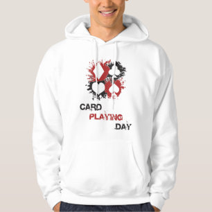 Sudadera Tarjeta Jugando Día Ace Tarjetas Poker Juego de Ca