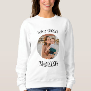 Sudadera Tarjeta personalizada para mamá primeriza