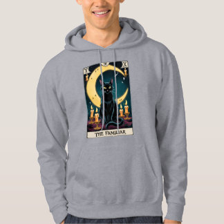 Sudadera Tarjeta Tarot de gato negro espeluznante