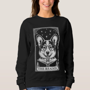Sudadera Tarjeta Tarot Vintage Tri Color Corgi Perro Lover