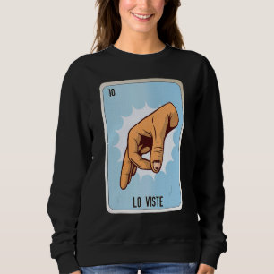 Sudadera Tarjetas de bingo de jerga de lotería mexicana Lo