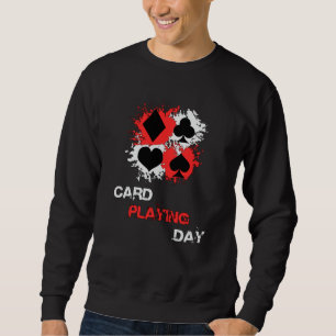 Sudadera Tarjetas de juego de cartas Poker Casino Ace Game 