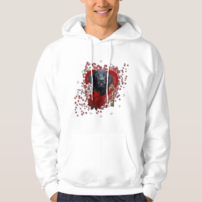 Sudadera Tarjetas del día de San Valentín - llave a mi (Anverso)