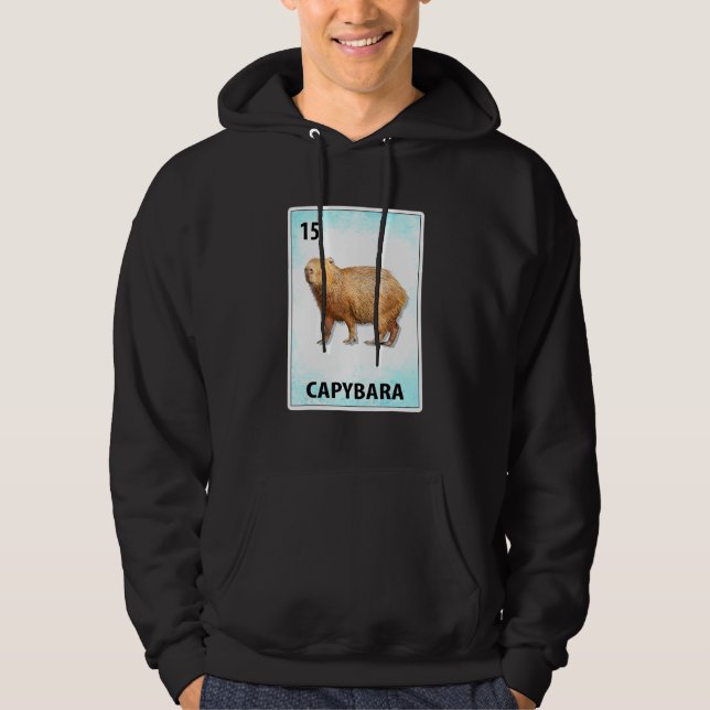 Sudadera Tarjetas mexicanas Capybara (Anverso)
