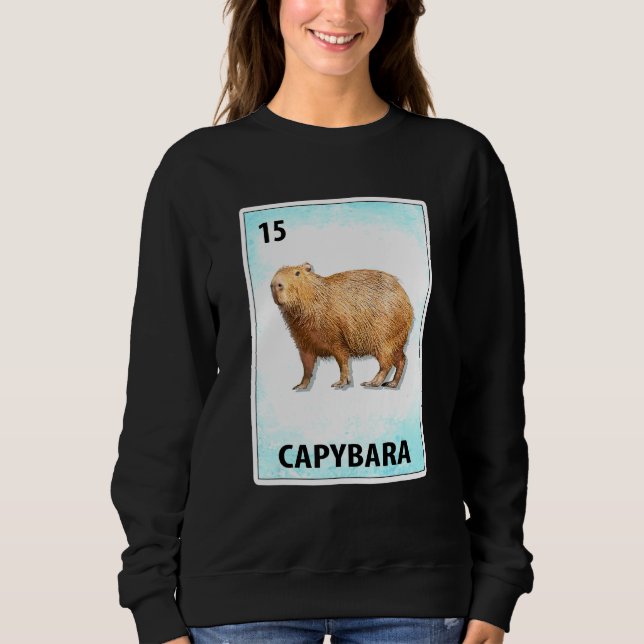 Sudadera Tarjetas mexicanas Capybara (Anverso)