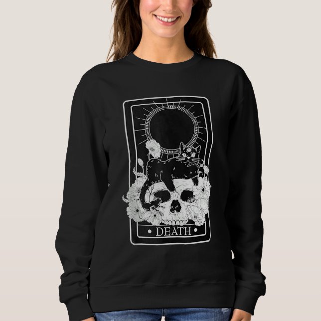 Sudadera Tarot Card Cat  The Death (Anverso)