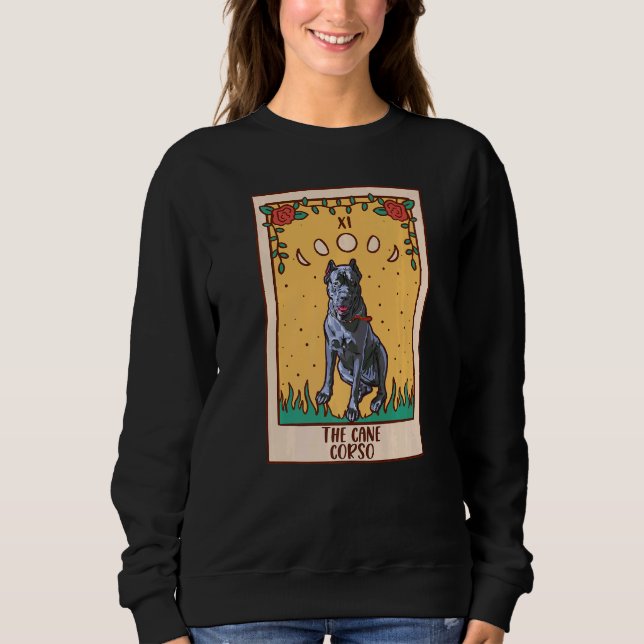 Sudadera Tarot Card Occult Magic Occultism Dog Cane Corso (Anverso)
