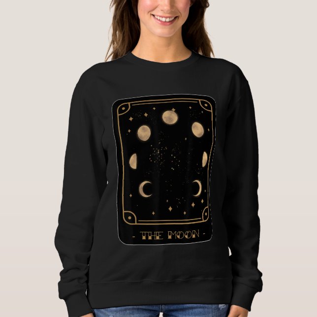 Sudadera Tarot Moon Phases Tarot Card Mystical Cards  Occul (Anverso)