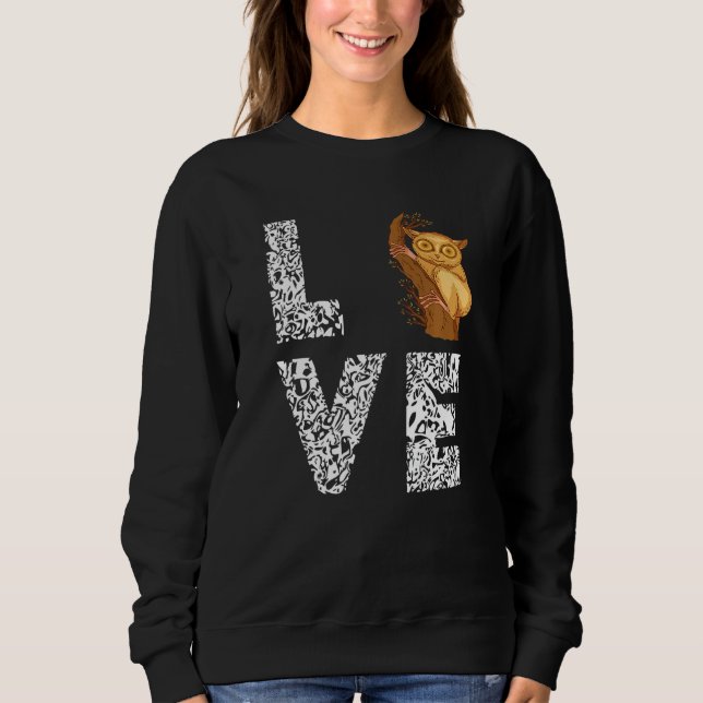 Sudadera Tarsier Love Leopard Philippine Animal Tarsier Mon (Anverso)