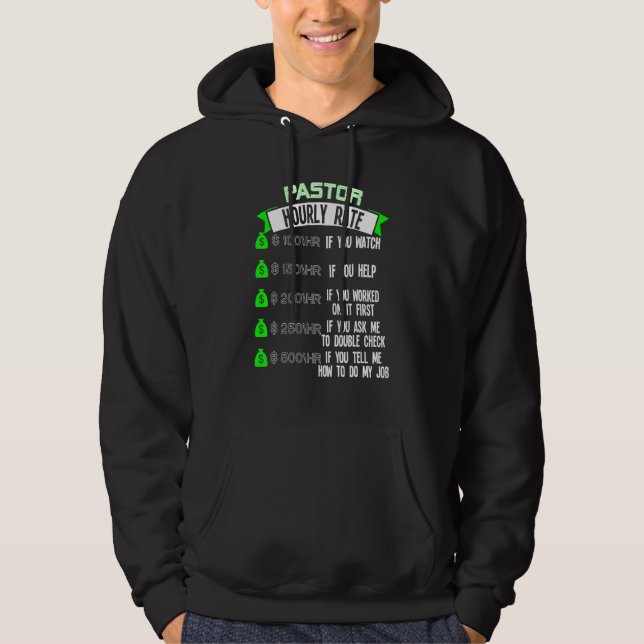 Sudadera Tasa horaria del pastor (Anverso)