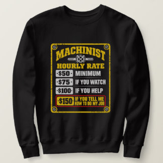 Sudadera Tasa Horaria Divertida de Maquinista Regalo Sarcás