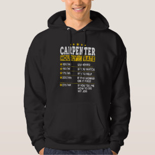 Sudadera Tasas horarias de carpintero Tasa de mano de obra