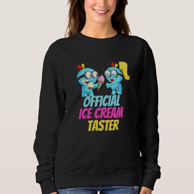 Sudadera Taster oficial de crema de hielo (Anverso)