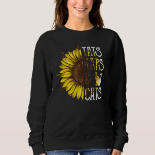 Sudadera Tats Naps Y Gatos Dueño Del Mascota Del Girasol Ca