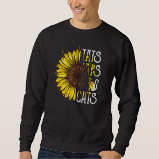 Sudadera Tats Naps Y Gatos Dueño Del Mascota Del Girasol Ca