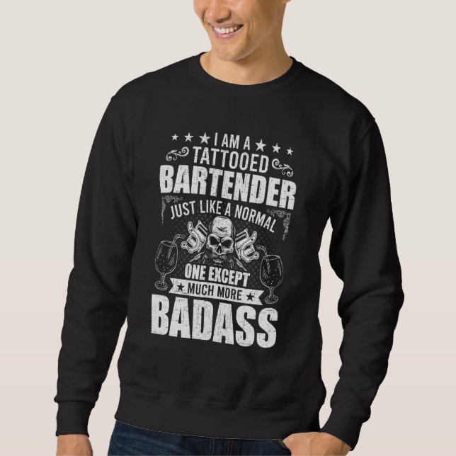 Sudadera Tattooed Bartender (Anverso)