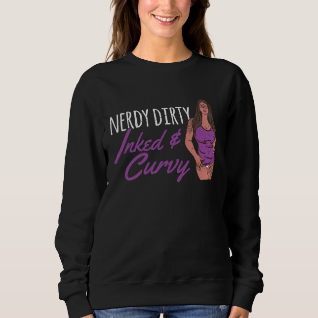 Sudadera Tatuado Curvilíneo Sucio Erudito libros de bibliot (Anverso)