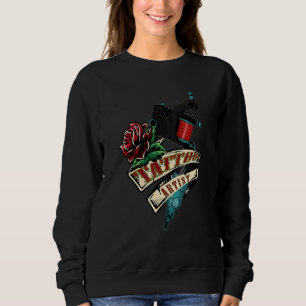 Sudadera Tatuador de tatuaje máquina de tatuajes tinta negr