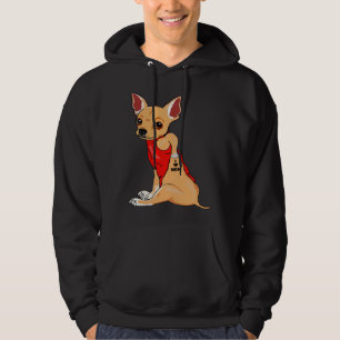 Sudadera Tatuaje de Chihuahua de mujer amo a mamá Chihuahua