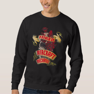 Sudadera Tatuaje de cráneo y rosas rojas de la mecánica de