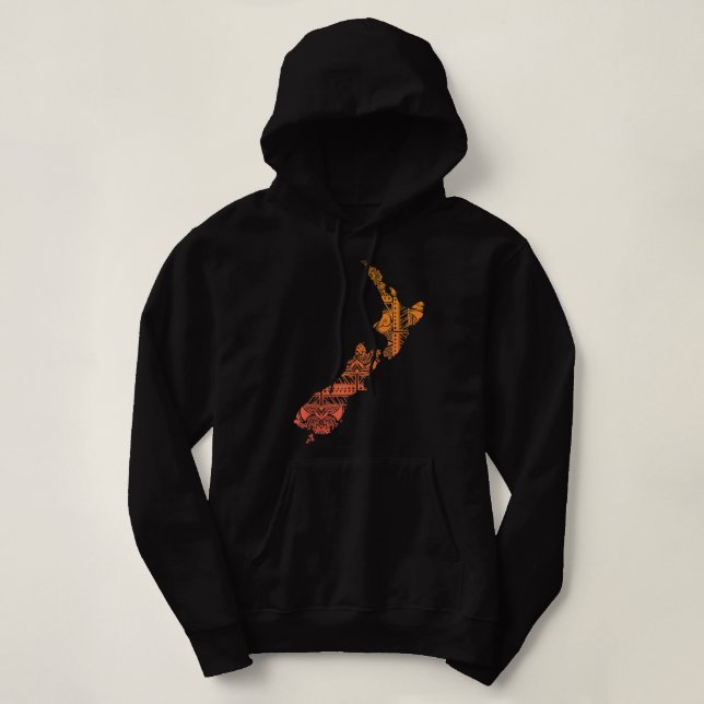 Sudadera Tatuaje de la cultura maorí-polinesia neozelandesa (Diseño del anverso)