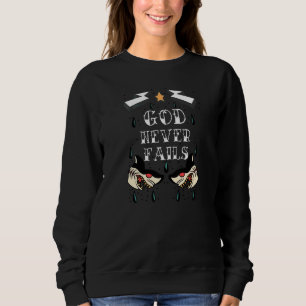 Sudadera Tatuaje Dios Nunca Falla Esperanza Cristiana Jesuc