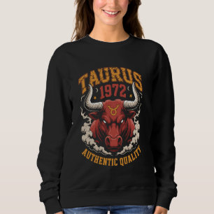 Sudadera Tauro 1972 Cumpleaños Signo Zodiacal Astrología To