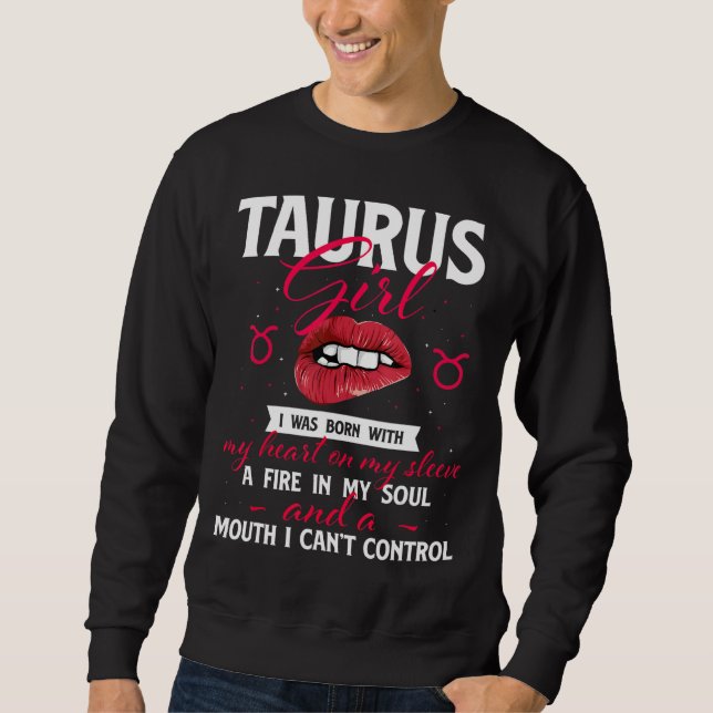 Sudadera Taurus Chica Zodiac Rótulo Astrología Astrologer H (Anverso)
