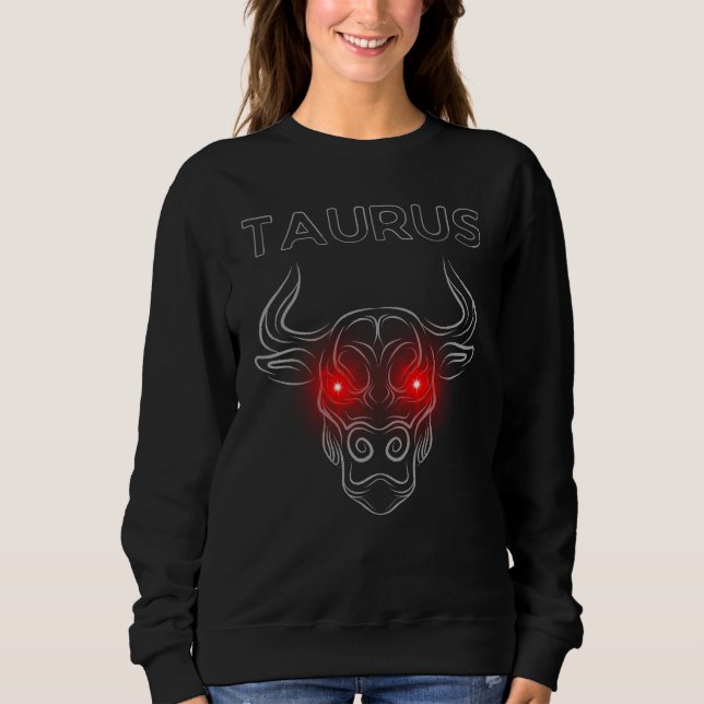 Sudadera Taurus Dark Astrology | Minimal Occult Zodiac (Anverso)