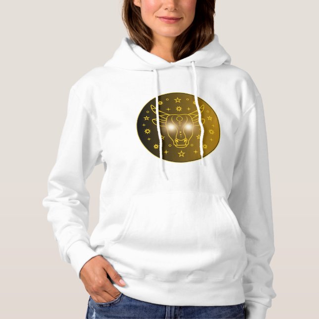 Sudadera Taurus Zodiac Emblem | Minimal Celestial Symbol (Anverso)