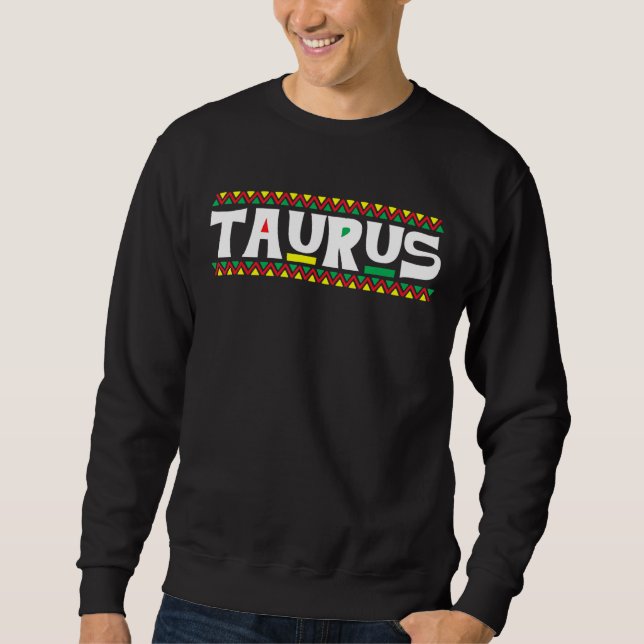 Sudadera Taurus Zodiac Rótulo Horoscopio Símbolo de Astrolo (Anverso)